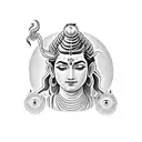 lord shiva third eye tattoo design idea