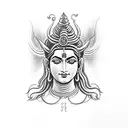 lord shiva third eye tattoo design idea