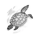Turtle tattoo design idea
