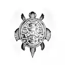 Turtle tattoo design idea