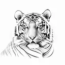 tiger eyes tattoo design idea