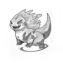 charmander tattoo design idea