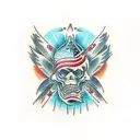 Pai e filha tattoo design idea