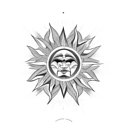 Vector sun tattoo Stock Vector by ©tukkki 88955068