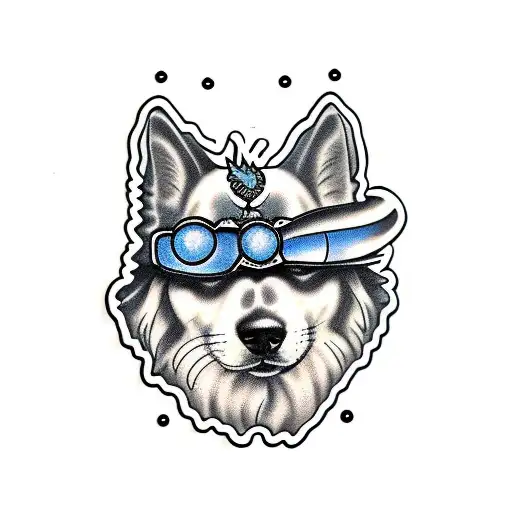 dog tattoo design idea