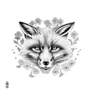 Fox tattoo design idea