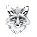 Fox tattoo design idea