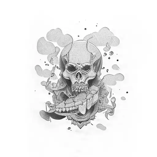 tragedy and comedy tattoo design idea