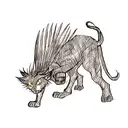 chimera darkfantasy tattoo design idea