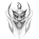 chimera darkfantasy tattoo design idea