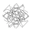 lines math tattoo design idea