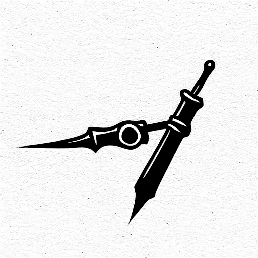 weapon  tattoo design idea