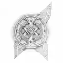 Tiwaz rune tattoo design idea