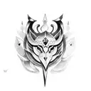 a book with a sword representing the power of knowledge tattoo design idea