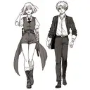 Create a tattoo using main characters from Demon Slayer, Attack on Titan, Hunter x Hunter, That Time I Got Reincarnated  tattoo design idea