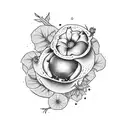 pomegranate tattoo design idea