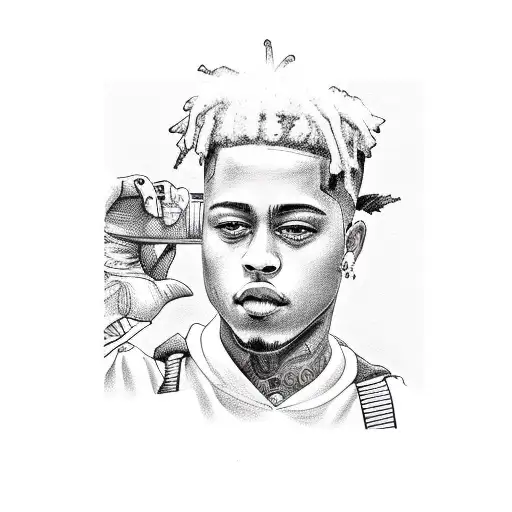 xxxtentacion with juice wrld tattoo design idea