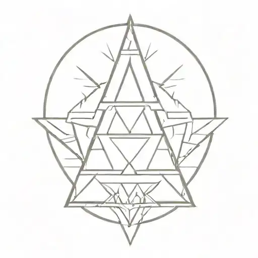 triforce zelda one line tattoo tattoo design idea