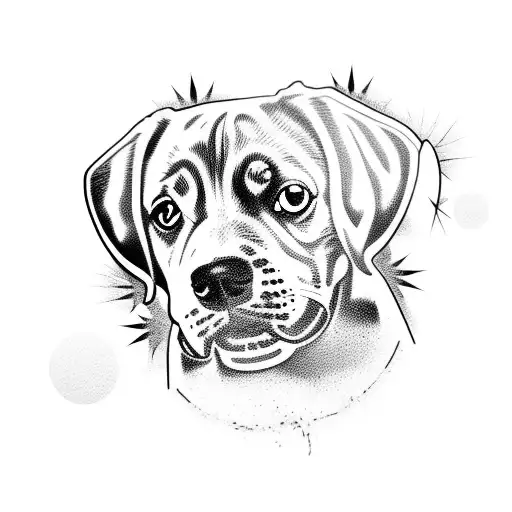 Dog BDSM tattoo design idea