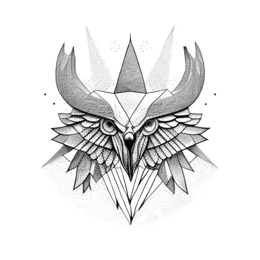 vulture  tattoo design idea