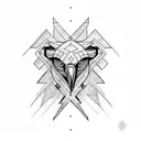 vulture  tattoo design idea