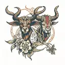 taurus aries and sagittarius tattoo design idea