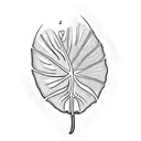 A monstera leaf pattern incorporating dental instruments tattoo design idea