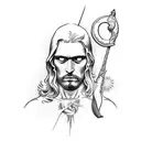 st Sebastian  tattoo design idea