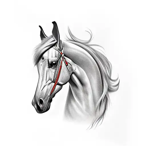 horse, roosters, snake tattoo design idea