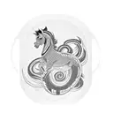 horse, roosters, snake tattoo design idea