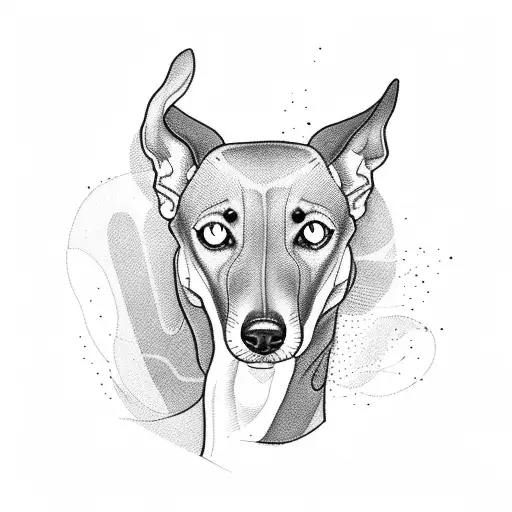 greyhound tattoo design idea