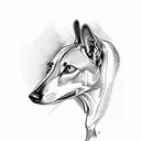 greyhound tattoo design idea