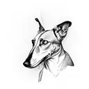 greyhound tattoo design idea