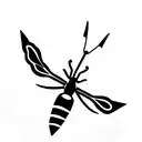 shepardess with mantis blade tattoo design idea