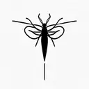 shepardess with mantis blade tattoo design idea