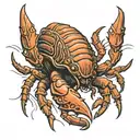 trilobite looking like a crab tattoo design idea