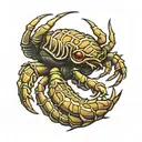 trilobite looking like a crab tattoo design idea