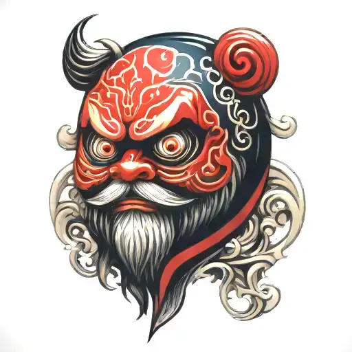 daruma tattoo design idea