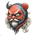 daruma tattoo design idea