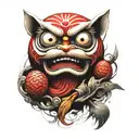 daruma tattoo design idea