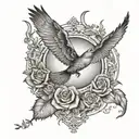 Black and grey tattoo based on song Matthew by John Denver  tattoo design idea