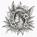 Black and grey tattoo based on song Matthew by John Denver  tattoo design idea
