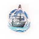 antarctica, penguins tattoo design idea