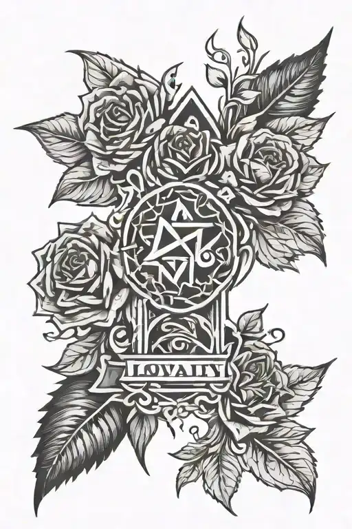 Loyalty Out Values tattoo design idea