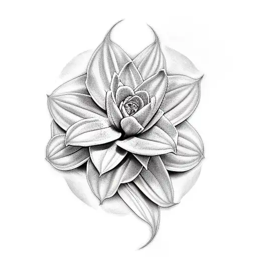calathea medallion tattoo design idea