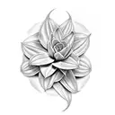 calathea medallion tattoo design idea