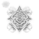 calathea medallion tattoo design idea