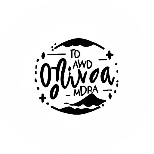 ola del mar con frase de "pura vida" tattoo design idea