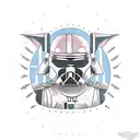 darth vader  yoda  boba fett  mandalorian  x-wing tattoo design idea