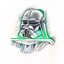 darth vader  yoda  boba fett  mandalorian  x-wing tattoo design idea